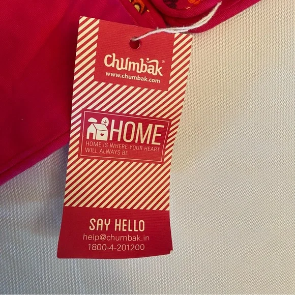 NWT Chumbak set of two 16 x 16 pillow shams design is paisley party - Picture 4 of 8